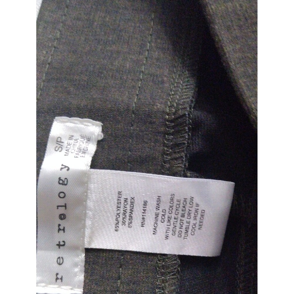 Retrology Women's Scratch Print Espresso Bean Pants Size S - Picture 5 of 6